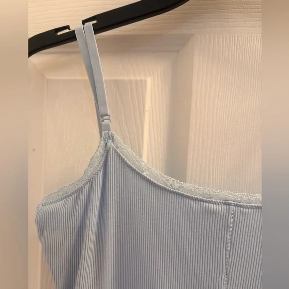 Skims Soft Lounge Lace Onesie in Celeste size Large - Picture 7 of 11